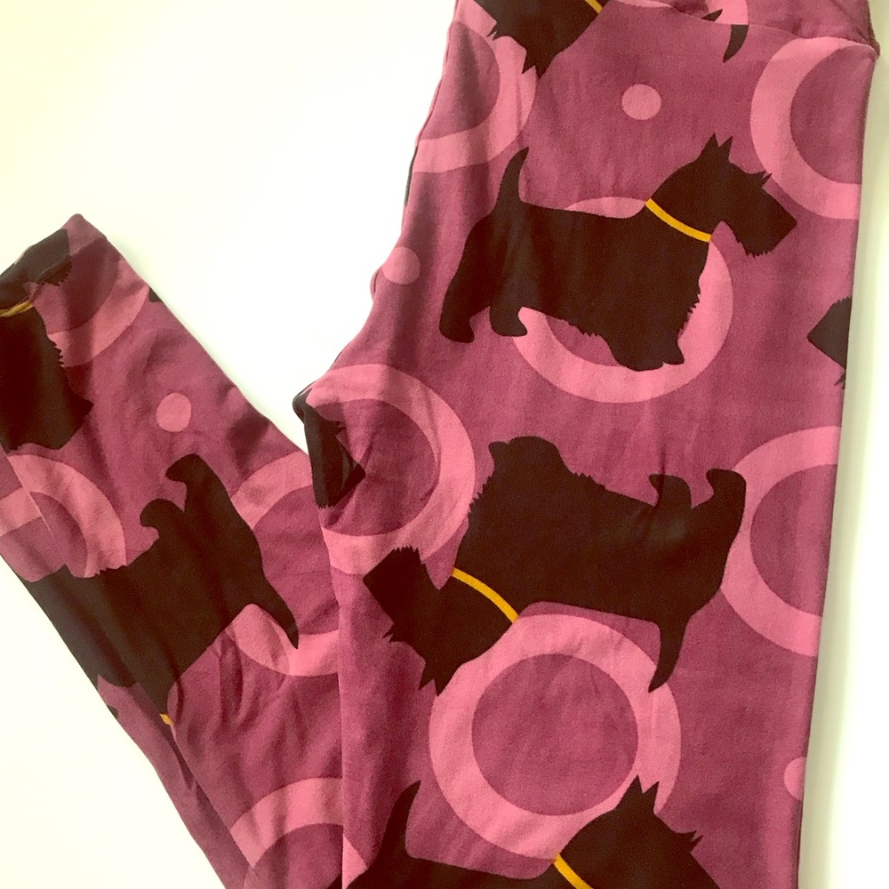 NWT TC LuLaRoe Scottie dog leggings.